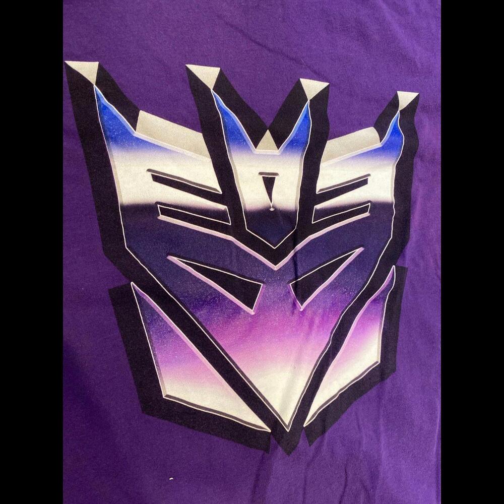 transformers decepticons 2xl xxl t-shirt purple